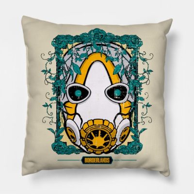 Borderlands Mask Throw Pillow Official Borderlands Merch