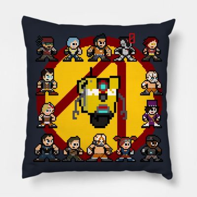 Borderlands 2 Pixel Sprites Throw Pillow Official Borderlands Merch