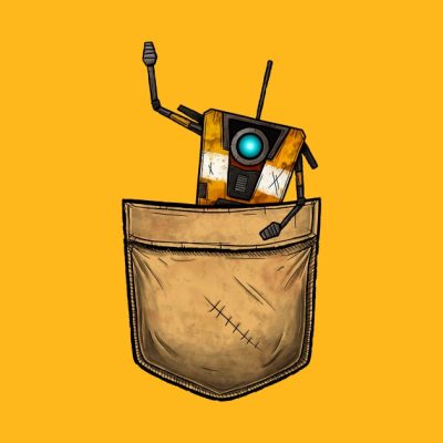 Pocket Claptrap Borderlands Pin Official Borderlands Merch