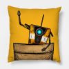 Pocket Claptrap Borderlands Throw Pillow Official Borderlands Merch