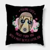 Borderlands Psycho Feeling Cute Dark Throw Pillow Official Borderlands Merch