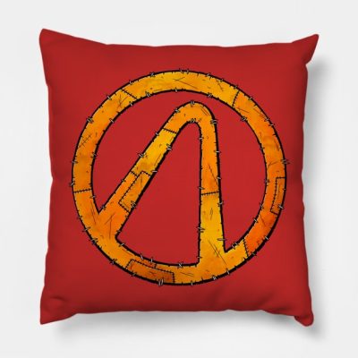 Vault Symbol Stitched Borderlands Throw Pillow Official Borderlands Merch