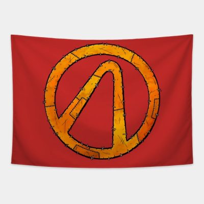 Vault Symbol Stitched Borderlands Tapestry Official Borderlands Merch