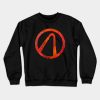 Vault Symbol Stitched Red Borderlands Crewneck Sweatshirt Official Borderlands Merch