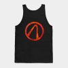 Vault Symbol Stitched Red Borderlands Tank Top Official Borderlands Merch