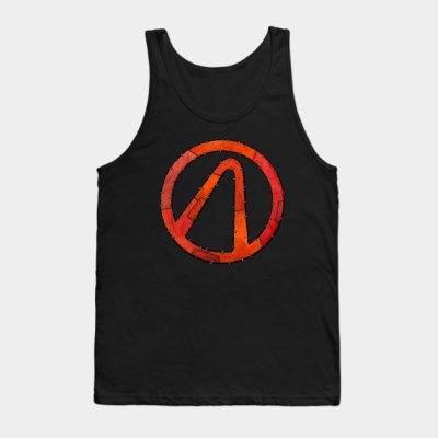 Vault Symbol Stitched Red Borderlands Tank Top Official Borderlands Merch