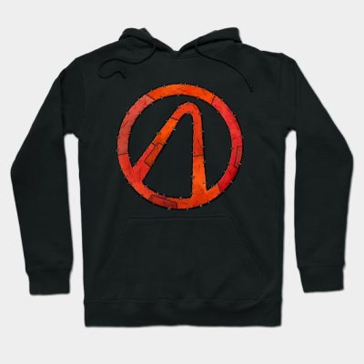 Vault Symbol Stitched Red Borderlands Hoodie Official Borderlands Merch