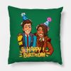 Borderlands Birthday Card Design Throw Pillow Official Borderlands Merch