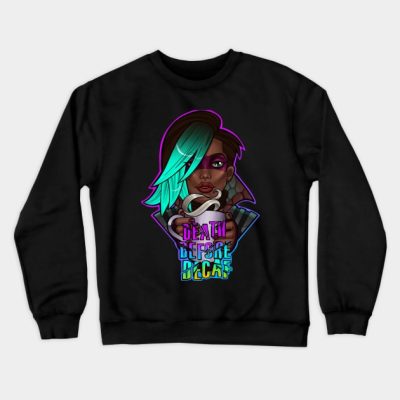 Borderlands Death Before Decaf Crewneck Sweatshirt Official Borderlands Merch