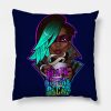 Borderlands Death Before Decaf Throw Pillow Official Borderlands Merch