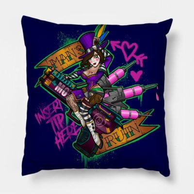 Borderlands Mad Moxxi Throw Pillow Official Borderlands Merch