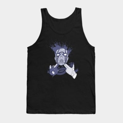 Blue Borderlands Psycho Shooting Tank Top Official Borderlands Merch