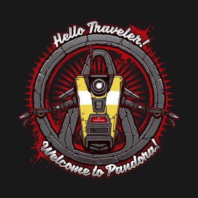 Hello Traveler Throw Pillow Official Borderlands Merch