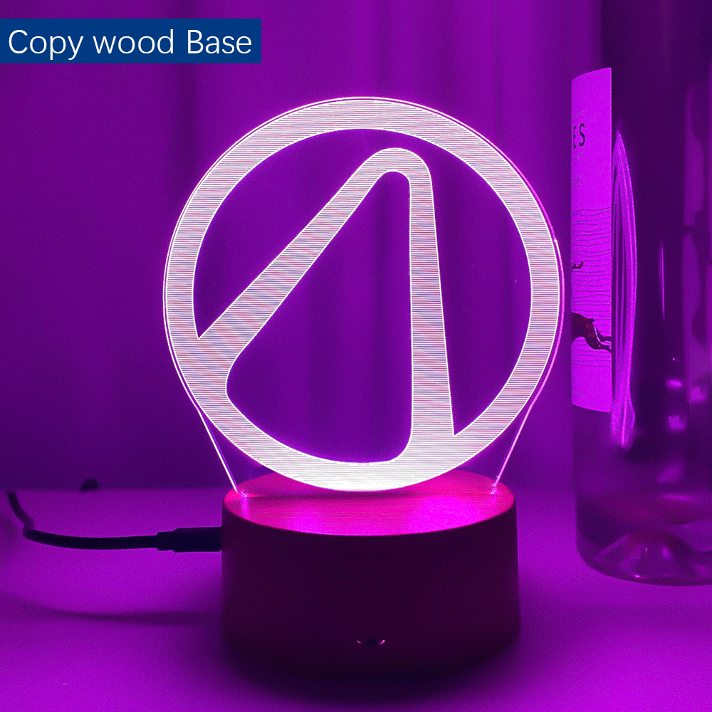 Borderlands Logo Night Lamp for Game Room Decoration Cool Event Prize of Game Store Color Changing 4 - Borderlands Merch