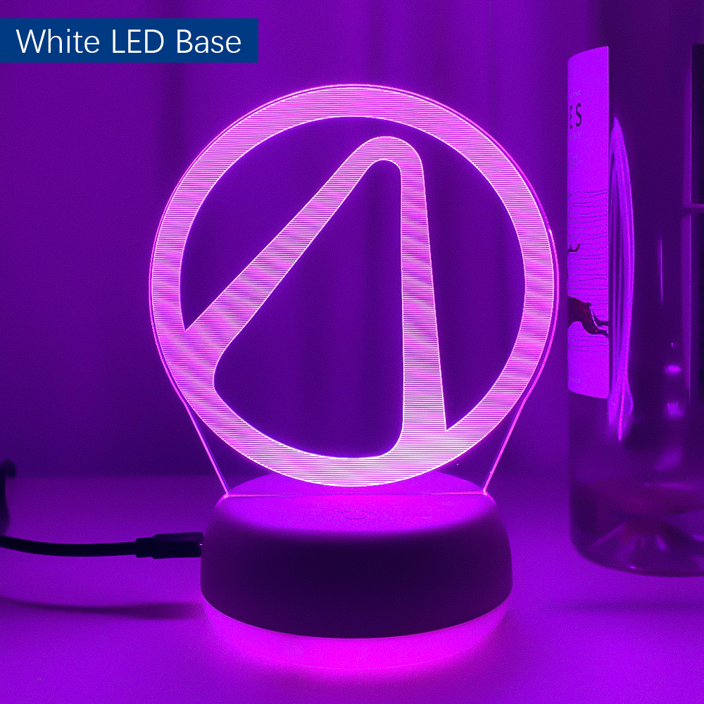 Borderlands Logo Night Lamp for Game Room Decoration Cool Event Prize of Game Store Color Changing 5 - Borderlands Merch