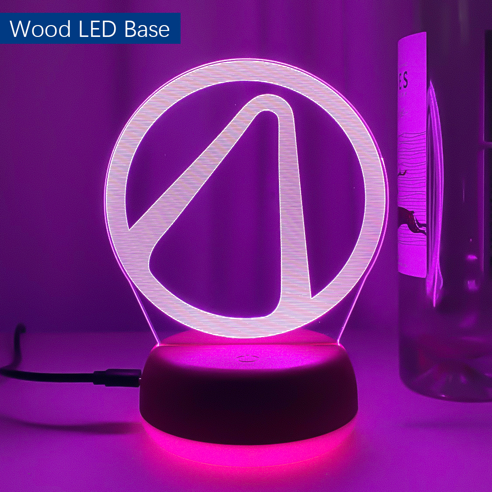 Borderlands Logo Night Lamp for Game Room Decoration Cool Event Prize of Game Store Color Changing 6 - Borderlands Merch