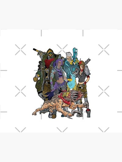 Borderlands 3  Fl4K Beastmaster Amara Siren Moze Gunner Zane Operative Tapestry Official Borderlands Merch