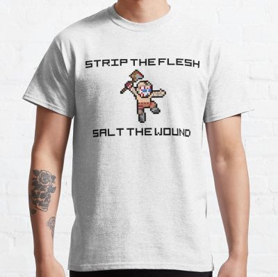 Borderlands Psycho "Strip The Flesh, Salt The Wound" 8-Bit Pixel Art T-Shirt Official Borderlands Merch