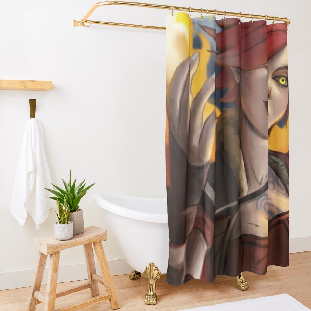 Lilith The Firehawk Shower Curtain Official Borderlands Merch