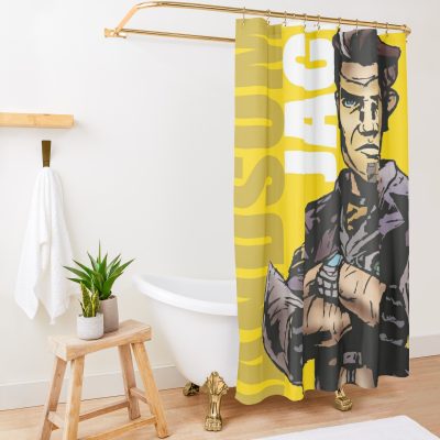 Handsome Jack Borderlands 2 Shower Curtain Official Borderlands Merch